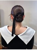 シンプルヘアセット＊シニヨン×カチモリ【カミケン黒岩店】