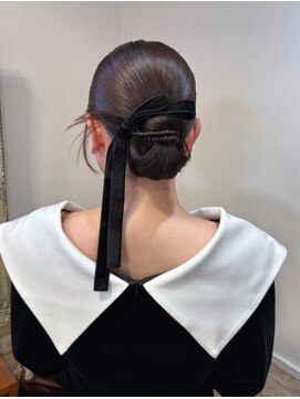 シンプルヘアセット＊シニヨン×カチモリ【カミケン黒岩店】