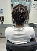 波巻きツイストスパイラルパーマ/フェザーパーマ/眉毛/メンズ 
