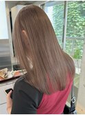 渋谷ミルクティーベージュハイトーンカラーヘーゼルベージュ30代