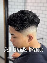 トップバイスリーナイン(TOP by THREE NINE)&nbsp;オールバックパーマ