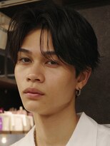 アンサー 渋谷(ANSWER)&nbsp;センターパートフェザーパーマ毛流れナチュラル縮毛矯正渋谷原宿