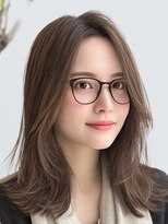 サロンドアイ(salon de i)&nbsp;透け感ブラウンロング×大人レイヤー