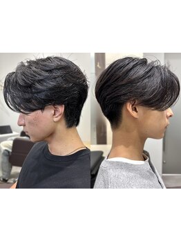 【学割U24にオススメ*】"柔らかく、洗練された"を実現する大人っぽいメンズセンターパートが得意です◎