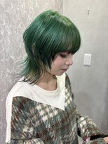 ハイバレーヘアーメゾン(HIGH VALLEY HAIRMAISON)&nbsp;ミディアムウルフウルフカットエンドカラーイルミナカラー