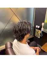 メンズジョイ マツエ(men's joy MATSUE)&nbsp;大人気!!波巻きブリーチメッシュウルフパーマ