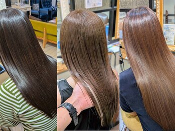 ネオリーブ ジューク 日吉店(Neolive JuQ)の写真/理想の艶髪へ！髪質改善ストレートでうねりを解消！ダメージケアしながら髪質改善◎
