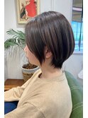 丸みのあるショートボブ