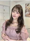 髪質改善レイヤーカットブリーチなしダブルカラー原宿