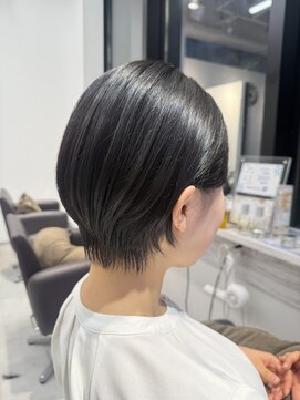 メモリーズ 水天宮前店(Memories) 大人可愛い小顔ひし形ショートショートボブ縮毛矯正20代30代40代