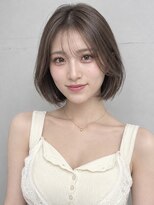 トリッカ シブヤ(TRICCA SHIBUYA)&nbsp;オリーブグレージュ×シースルーバングボブ