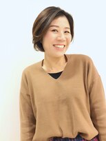 ヘアー ドレッサー パワードール(Hair Dresser)&nbsp;フロントの立ち上がりで魅せるボブ