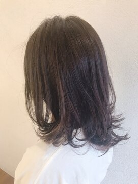 エルサフィロ キタハマ(el zafiro kitahama) 【el zafiro kitahama】ツヤ感アップ　ラベンダーミディボブ