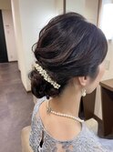 ゆるふわ ナチュラル シンプル シニヨン ヘアアレンジ