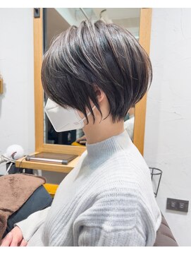 マグ ギンザ(mag ginza) 絶壁解消×くびれ×30代40代50代×前髪長め大人ショートボブ永