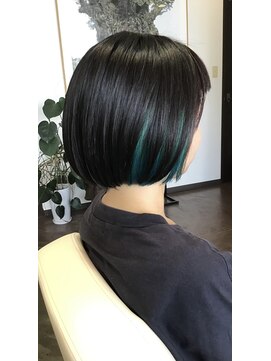 ジュノ ヘアーアンドクリエイト(juno hair&create) ボブ×ミントグリーン