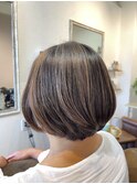 ハイライトで魅せる白髪隠し