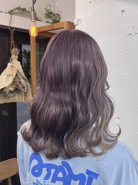 リッカ(RICCA) 【ダブルカラー】ラベンダー×ホワイトブロンド♪