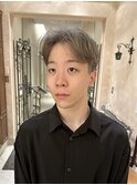 銀座/メンズ/センタパート/韓国ヘア/ブリーチ/シルバーカラー