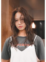 シーン(SCENE)&nbsp;アッシュブラウン×ウェーブヘア