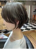 モテ愛されショート×グレージュ