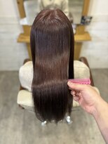 ヘアーアンドメイクランプ(Hair & make Lamp) [サロンスタイル] モーブピンク　ブリーチなしダブルカラー