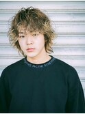 【メンズパーマ】ミディアムウルフカット