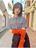 Aimee 町田　　外ハネボブ×ココアブラウン