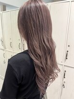 シー(THEE)&nbsp;艶髪ハイトーンカラーピンクベージュニュアンスカラー