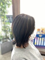 プレザントヘアラボ(PLEASANT hair labo)&nbsp;くっきりハイライト白髪ぼかし外ハネロブ