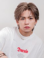 メンズヘアセンス 渋谷(MEN'S HAIR SENSE) フェザーショートウルフ/メンズ/ブリーチ/パーマ/眉毛/渋谷/韓国