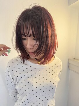フェブ(fev) 【fev_hana】カラーのみでつくるディープなレッドヘア