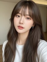 ラナ 新宿(lana)&nbsp;韓国風レイヤーカット/顔まわり/ロング/【lana hair 新宿】