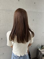 アチーブ ヘア デザイン(achieve hair design)&nbsp;透明感シルクベージュカラーナチュラルストレートロングヘア