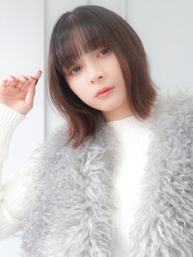 オーバーヘアー 尼崎店(over hair) 【over hair】外ハネボブ×シースルーバング