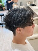 波巻きパーマ