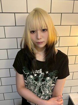 ベレーザ 渋谷(BELEZA) 15875ブリーチ＆ダブルカラー渋谷エンドカラーラウンドバング