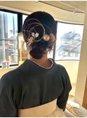 振袖ヘアーセット☆着付け和装◎シニヨンヘア20代卒業式成人式