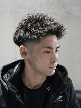 MEN'S/ツイスパ×ハイライト×スキンフェード/ツイスト/短髪