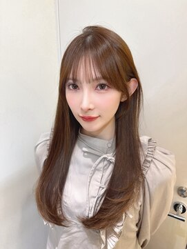 ロンドメリア 天神大名店(Lond Melia) イメチェンヘアスタイル小顔に見せるヘアココアベージュ