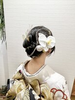 グリーンズ(Greens)&nbsp;カチモリ リボンヘア　成人式ヘアセット