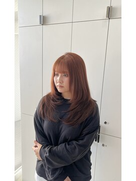 イヴ 原宿(I've) オレンジブラウン×韓国風レイヤーカット【原宿/i've】tomoya