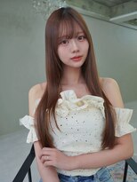 アンジェリカ 尼崎店(ANGELICA)&nbsp;ANGELICA ぱっつん前髪 トレンドチェリーブラウン