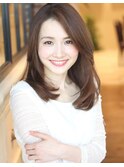 ナチュラルな内巻きストレートヘア☆