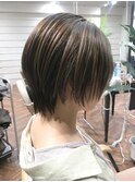 ハイライト×ショートボブ