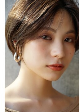 エインアンリー 表参道(AIN.ANLY.) 大人かわいい小顔カット☆クールショート☆ピンクベージュ