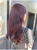 ロング × ラズベリーピンク