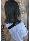 外ハネ切りっぱなしボブ*オリーブ*バレイヤージュ*Bambi松平愛