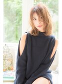 脱力系シースルーボブ