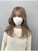 韓国へア/シースルーバング[新宿駅/ハイトーン/くびれレイヤー]